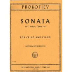Prokofiev, Serge - Sonata In C Major, Op. 119. For Cello. Edited by Rostropovich. by International